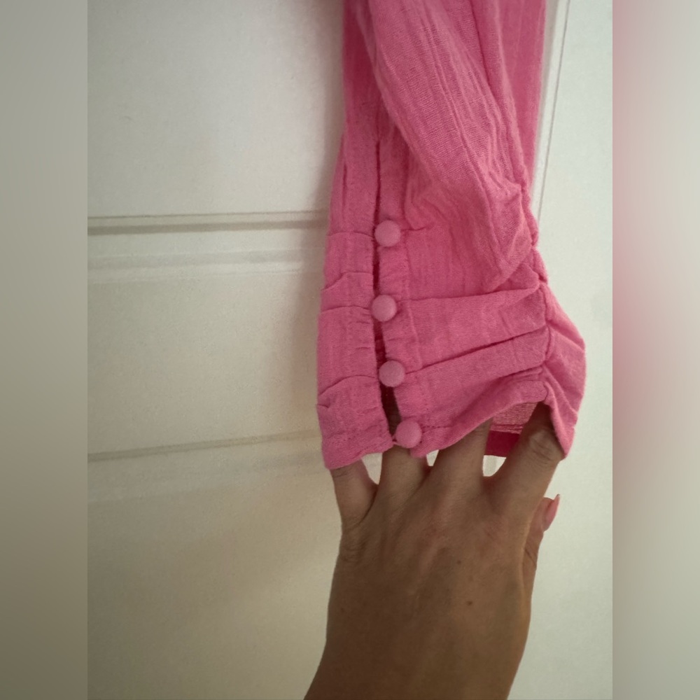 Pink Ruffled Women's Top - Picture 4 of 6